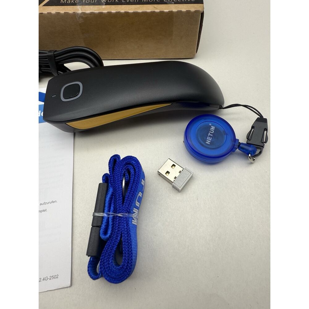 NETUM QR Code Scanner Mini Barcode Scanner - Bluetooth Compatible, Portable USB - Picture 4 of 13